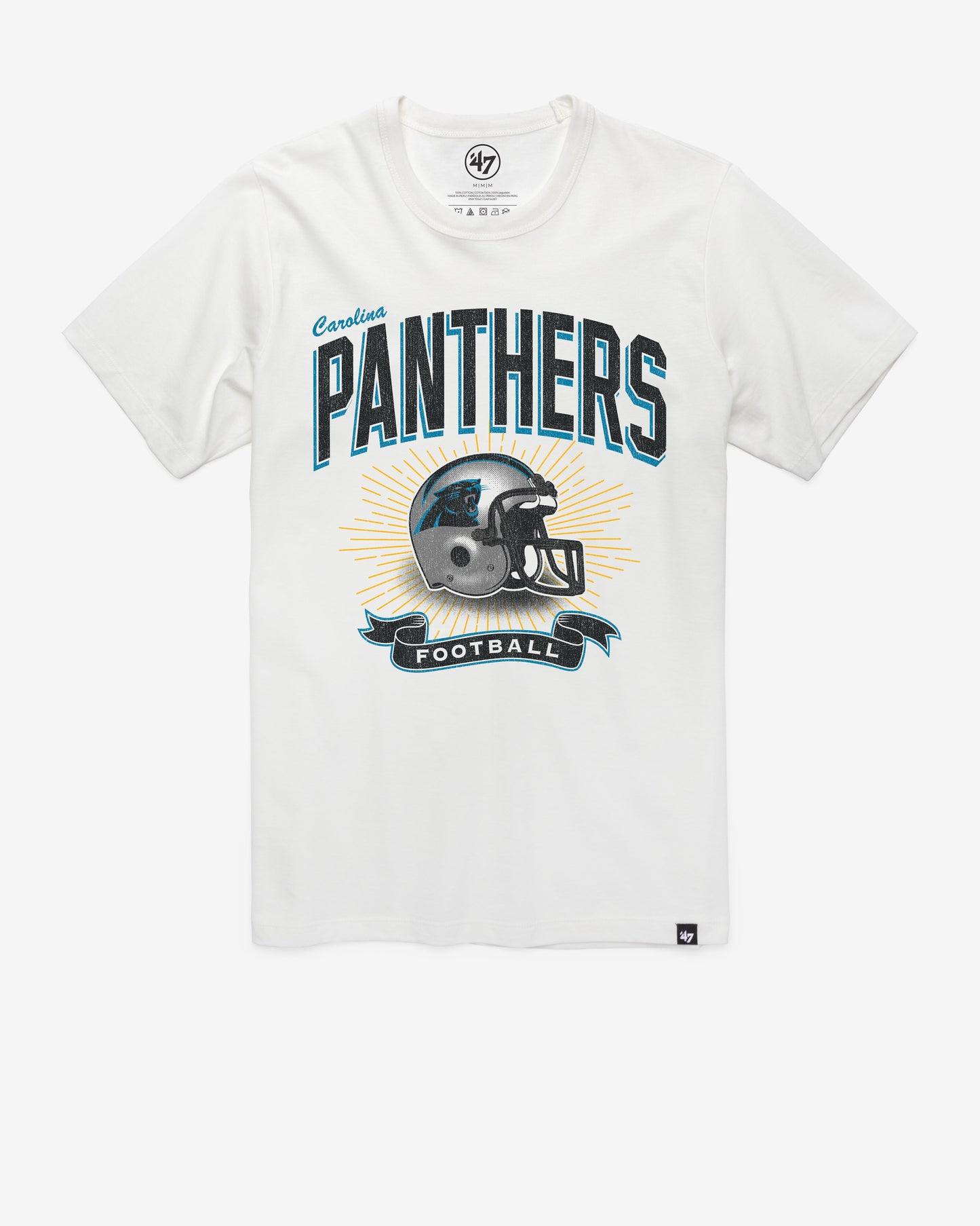 CAROLINA PANTHERS HISTORIC PRIME PLAY '47 FRANKLIN TEE