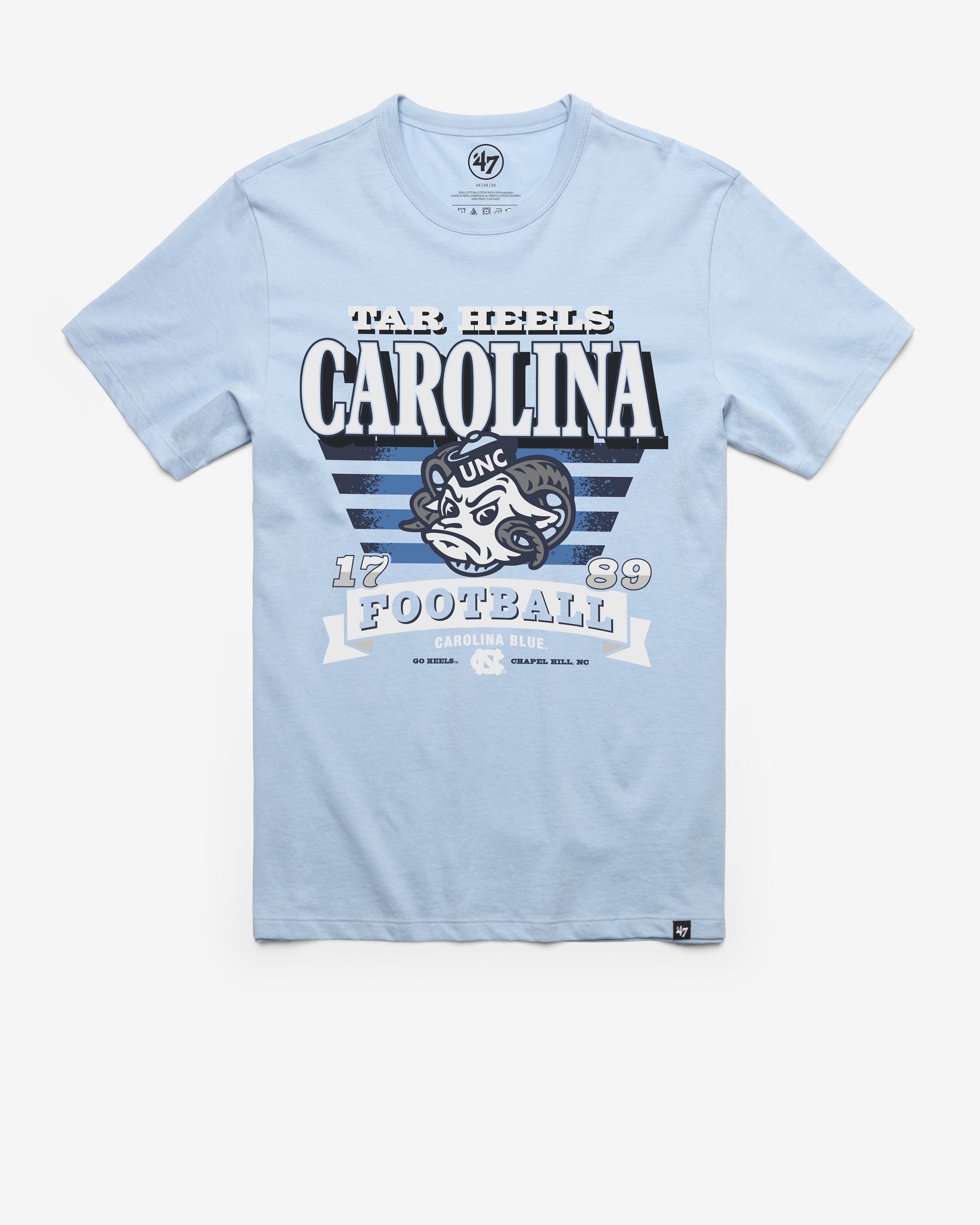 NORTH CAROLINA TAR HEELS UNC STRIPE SPLASH '47 FRANKLIN TEE