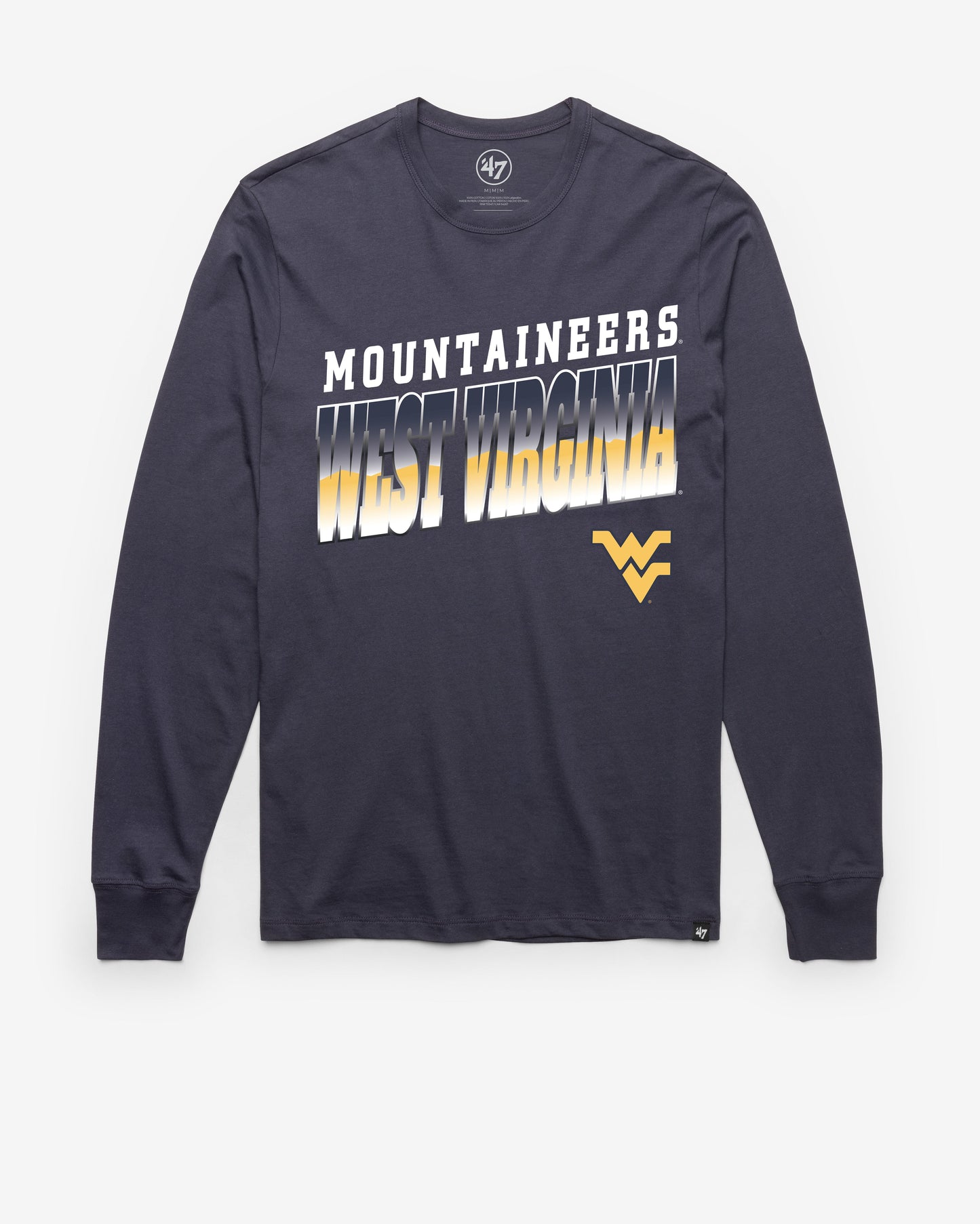 WEST VIRGINIA MOUNTAINEERS POLISHED '47 FRANKLIN LONG SLEEVE TEE