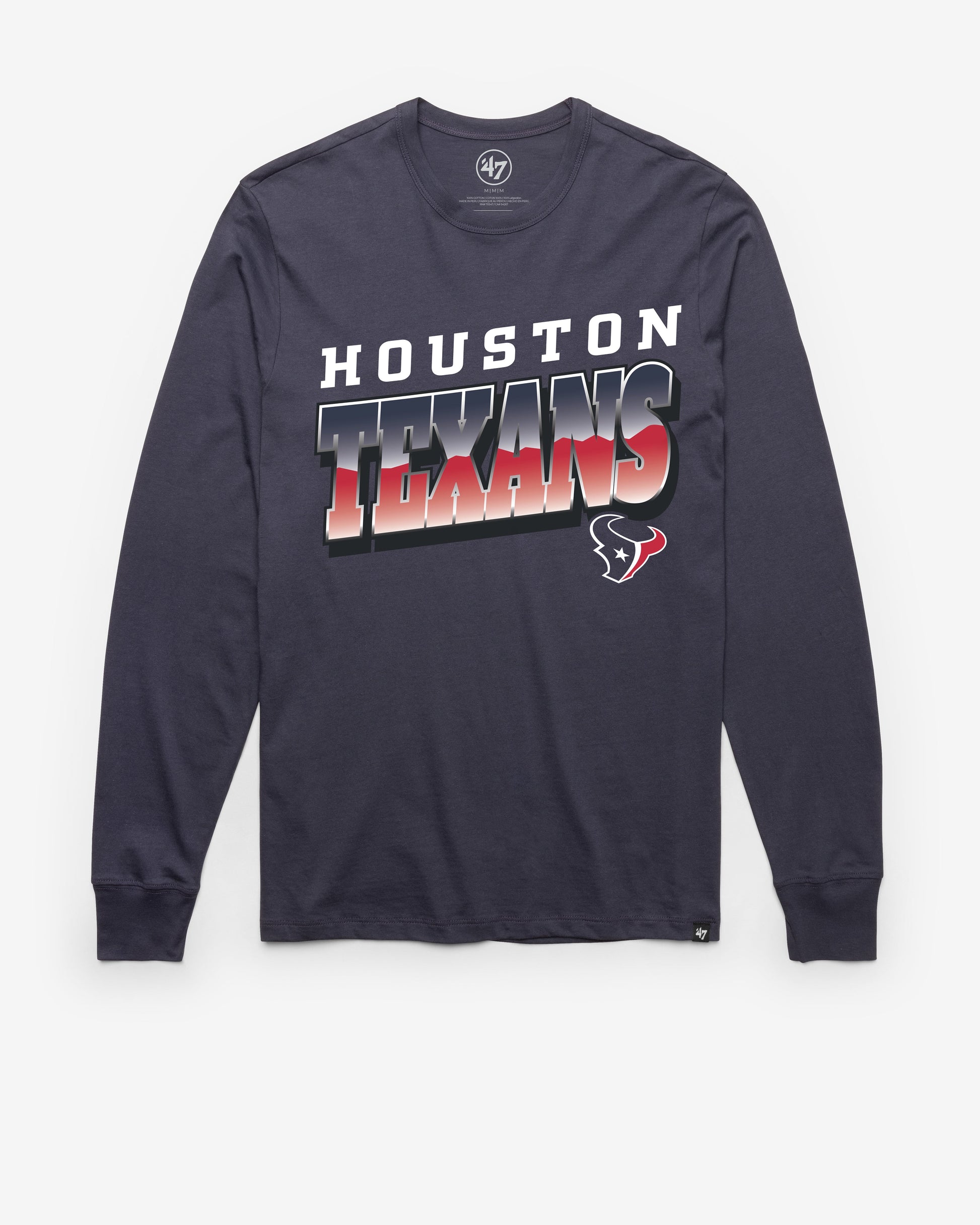 HOUSTON TEXANS POLISHED '47 FRANKLIN LONG SLEEVE TEE