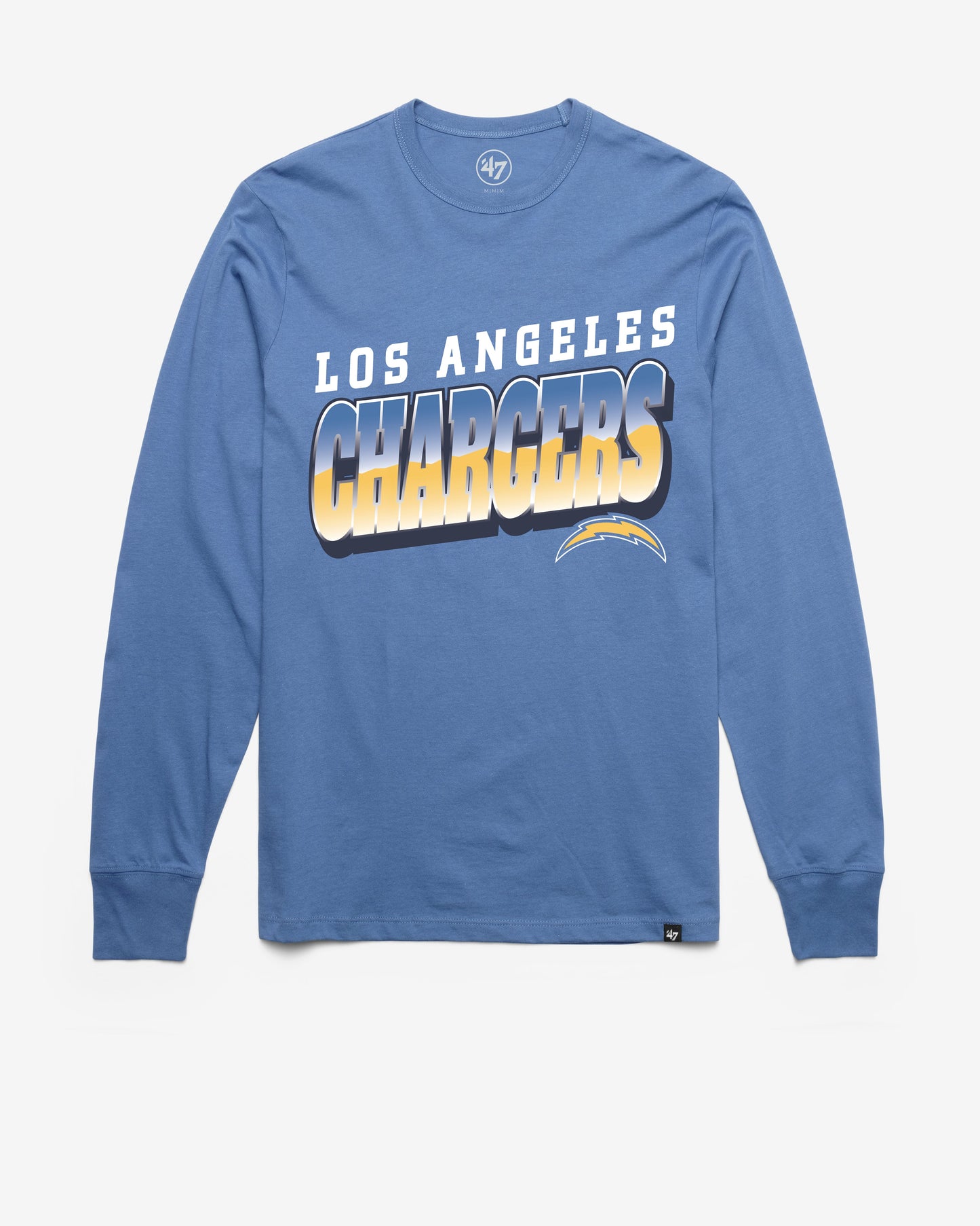 LOS ANGELES CHARGERS POLISHED '47 FRANKLIN LONG SLEEVE TEE