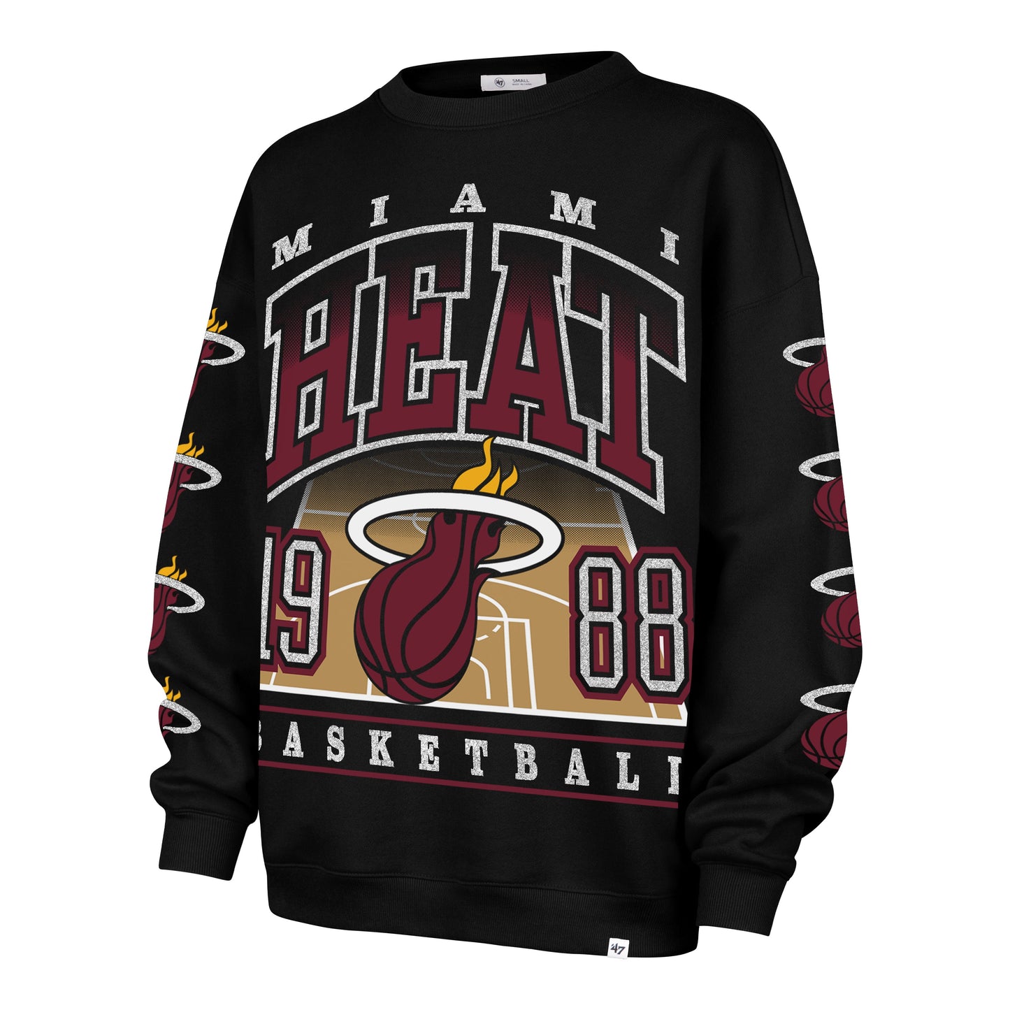 MIAMI HEAT GO BIG '47 OVERSIZED CREW WOMENS