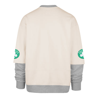 BOSTON CELTICS TRIFECTA '47 DOUBLE LAYERED SNAP CREW