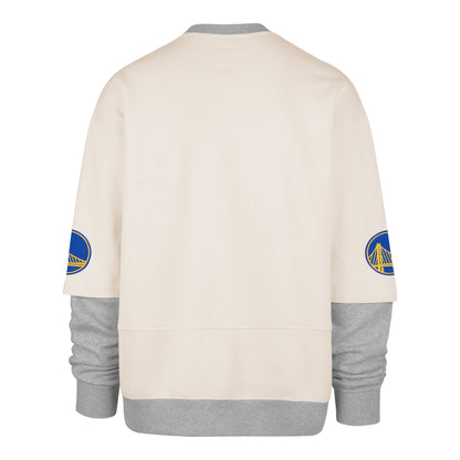 GOLDEN STATE WARRIORS TRIFECTA '47 DOUBLE LAYERED SNAP CREW