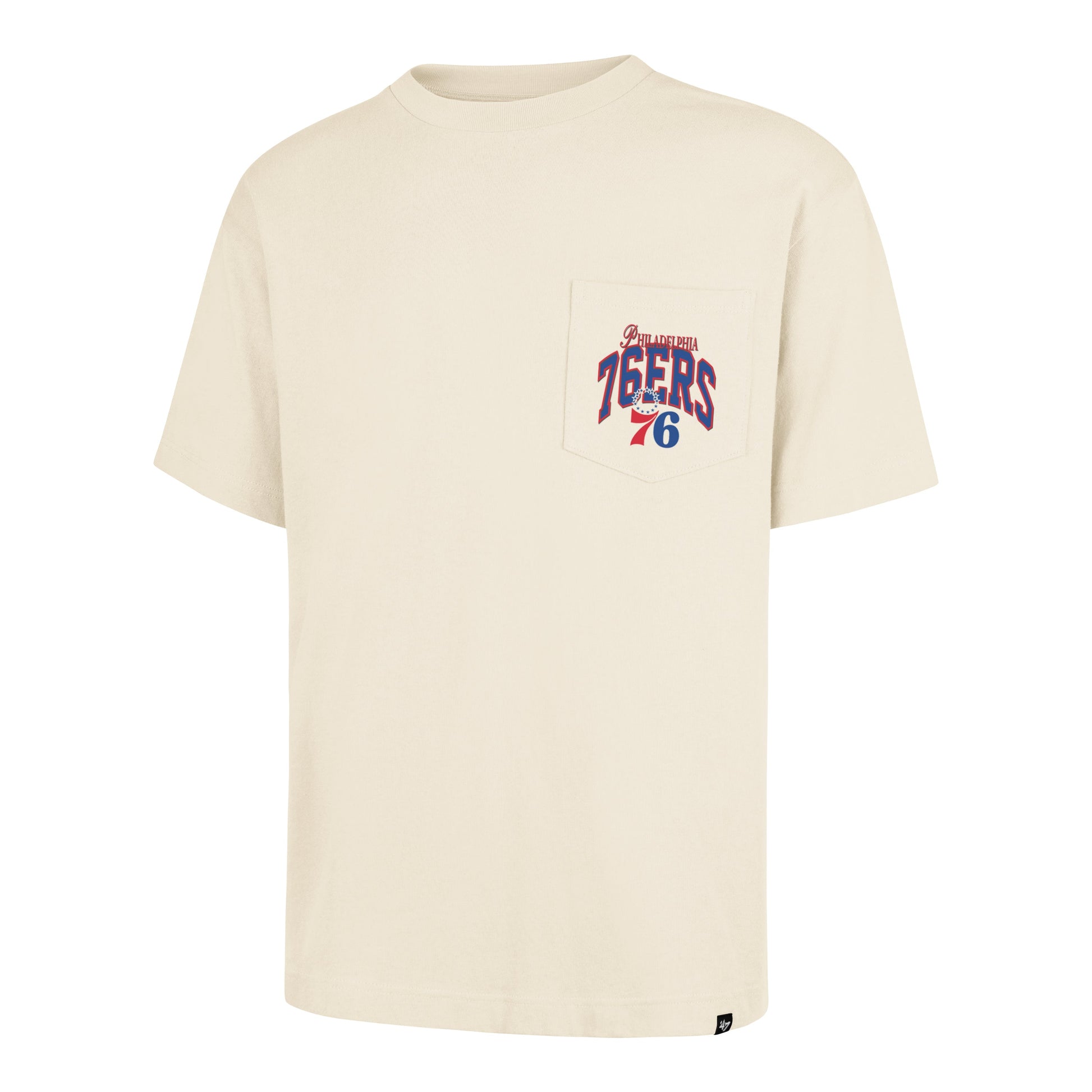 PHILADELPHIA 76ERS BACK DOOR POCKET '47 FOUNDATION TEE