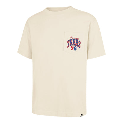 PHILADELPHIA 76ERS BACK DOOR POCKET '47 FOUNDATION TEE