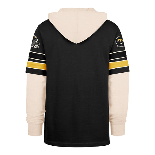 IOWA HAWKEYES SPLIT ZONE '47 CORNERBCK DUO LACER