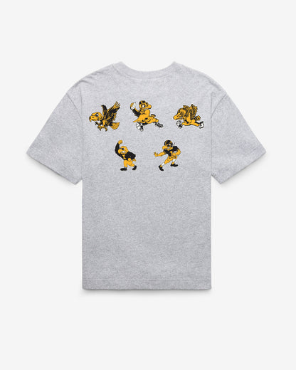 IOWA HAWKEYES VINTAGE HISTORY LOCK '47 FOUNDATION TEE