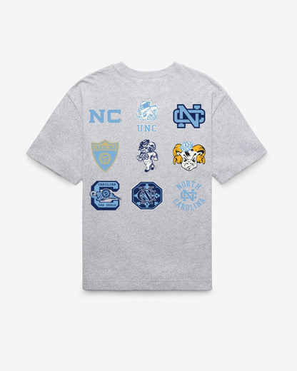 NORTH CAROLINA TAR HEELS UNC VINTAGE HISTORY LOCK '47 FOUNDATION TEE
