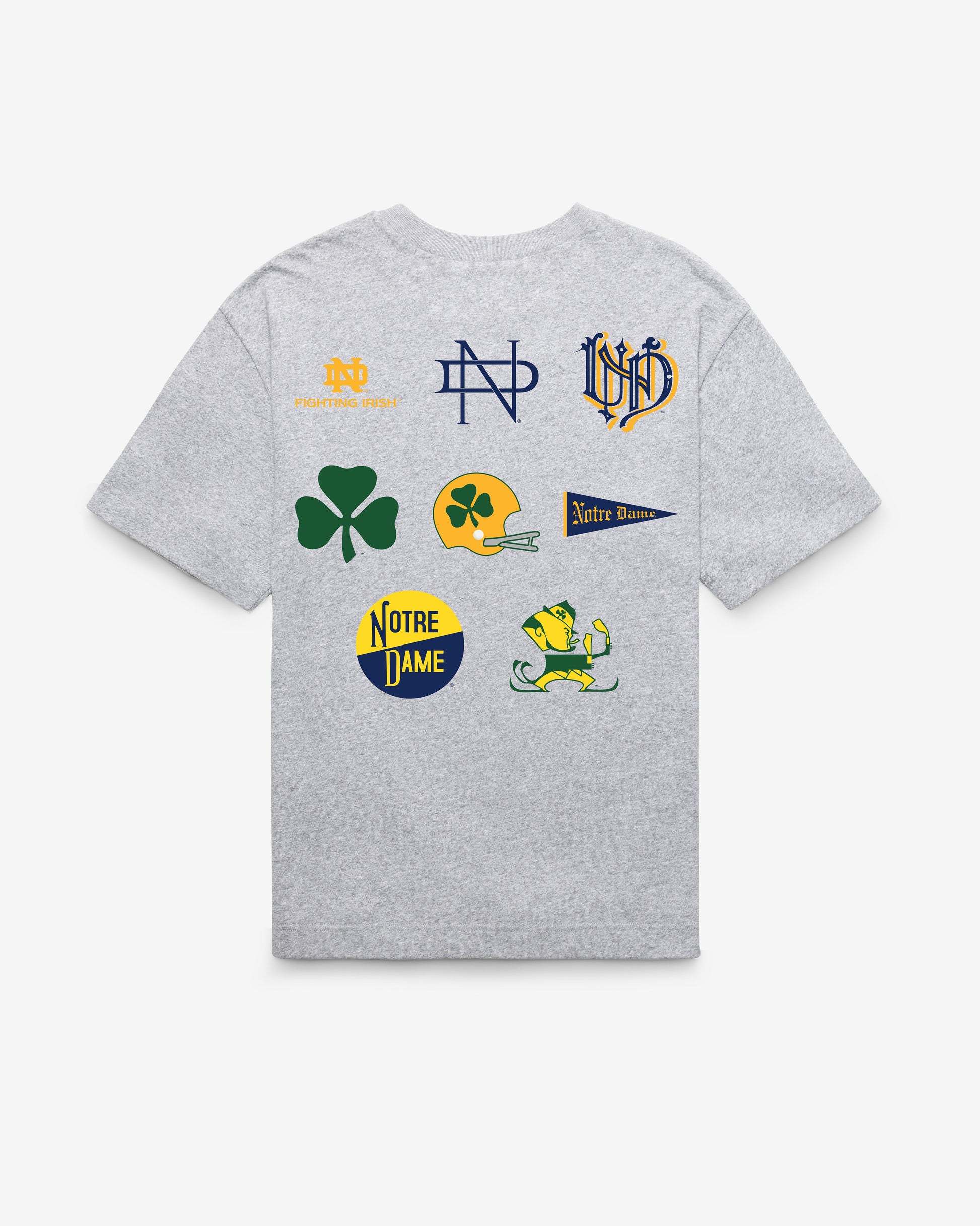 NOTRE DAME FIGHTING IRISH VINTAGE HISTORY LOCK '47 FOUNDATION TEE