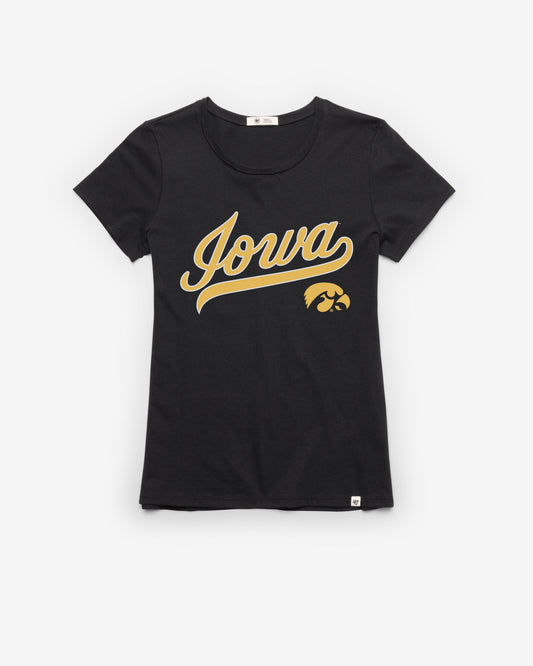 IOWA HAWKEYES TAIL SWEEP '47 FRANKIE TEE WOMENS