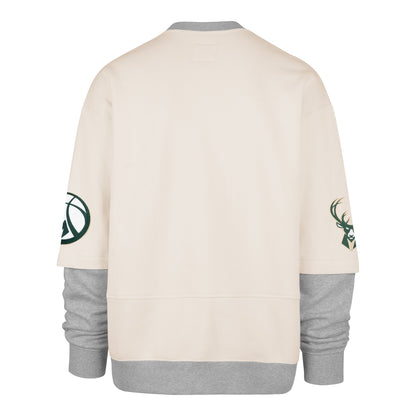 MILWAUKEE BUCKS TRIFECTA '47 DOUBLE LAYERED SNAP CREW