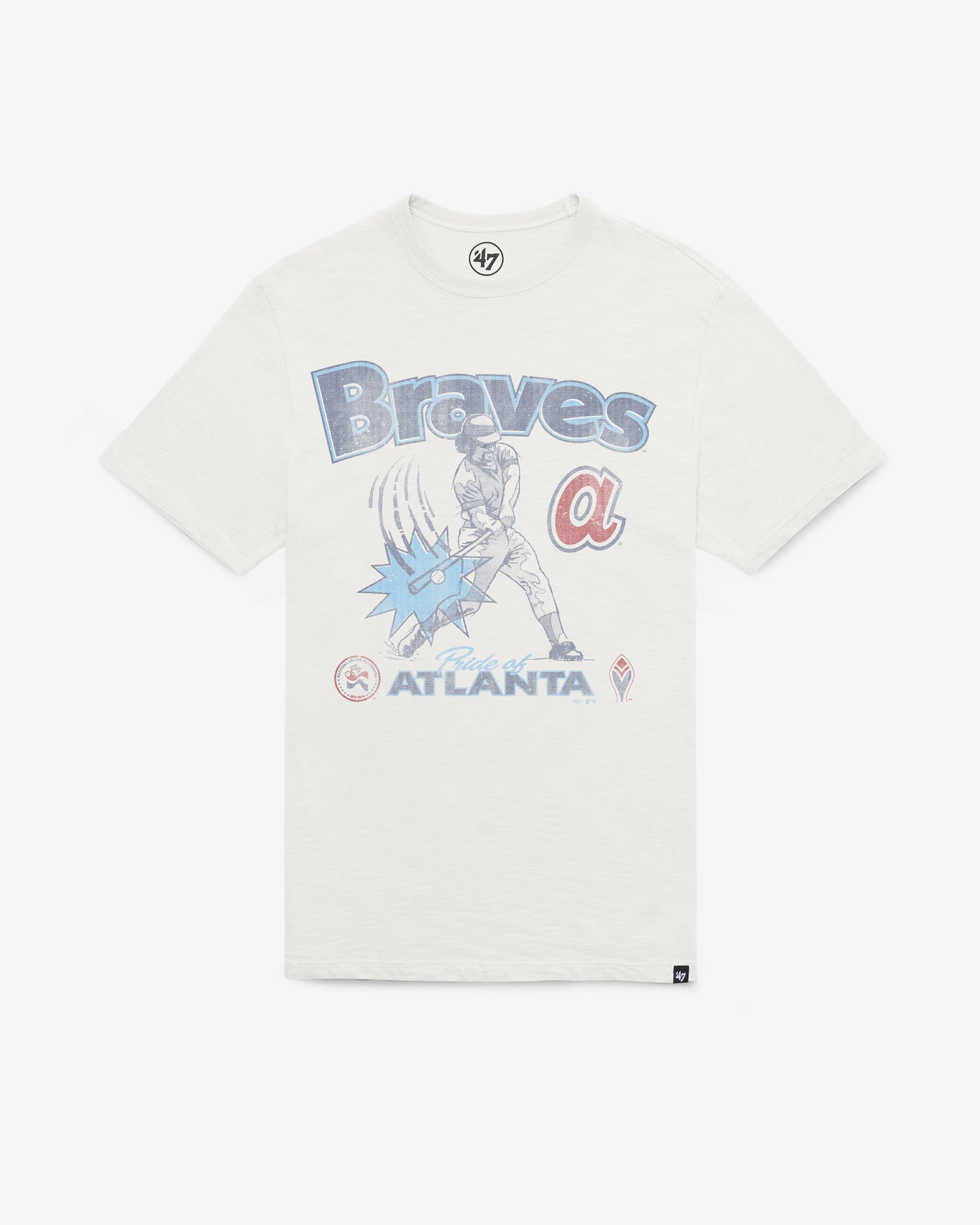ATLANTA BRAVES COOPERSTOWN SWINGIN' '47 SCRUM TEE
