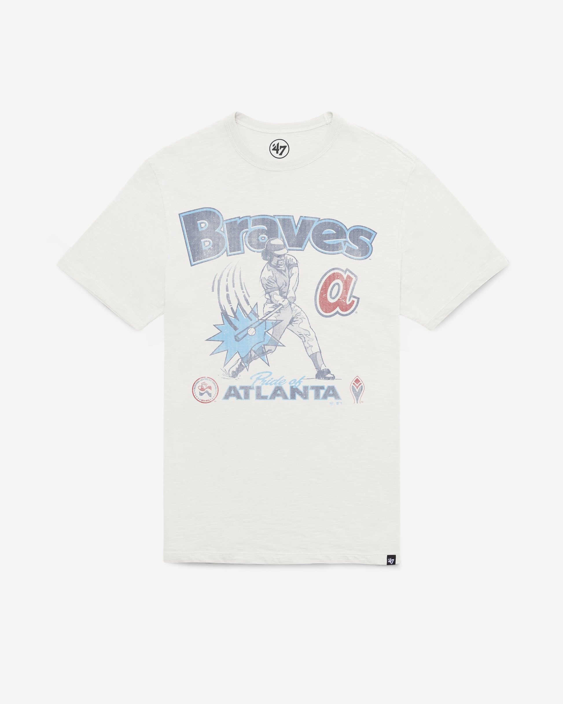 ATLANTA BRAVES COOPERSTOWN SWINGIN' '47 SCRUM TEE