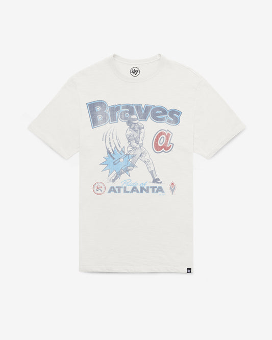 ATLANTA BRAVES COOPERSTOWN SWINGIN' '47 SCRUM TEE