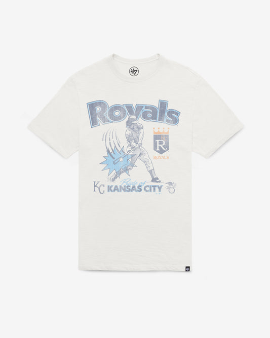 KANSAS CITY ROYALS COOPERSTOWN SWINGIN' '47 SCRUM TEE