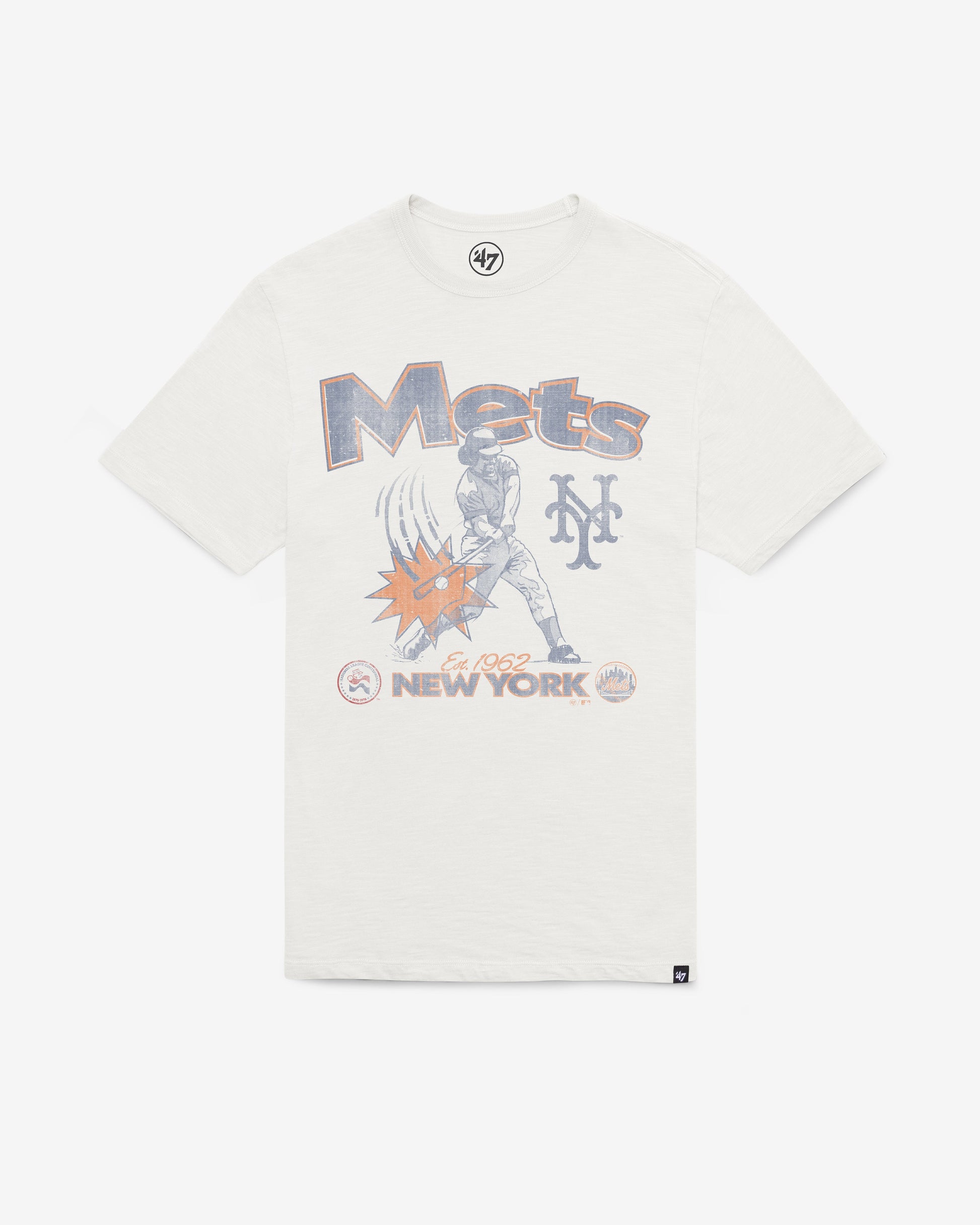 NEW YORK METS COOPERSTOWN SWINGIN' '47 SCRUM TEE