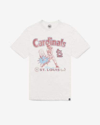ST. LOUIS CARDINALS COOPERSTOWN SWINGIN' '47 SCRUM TEE