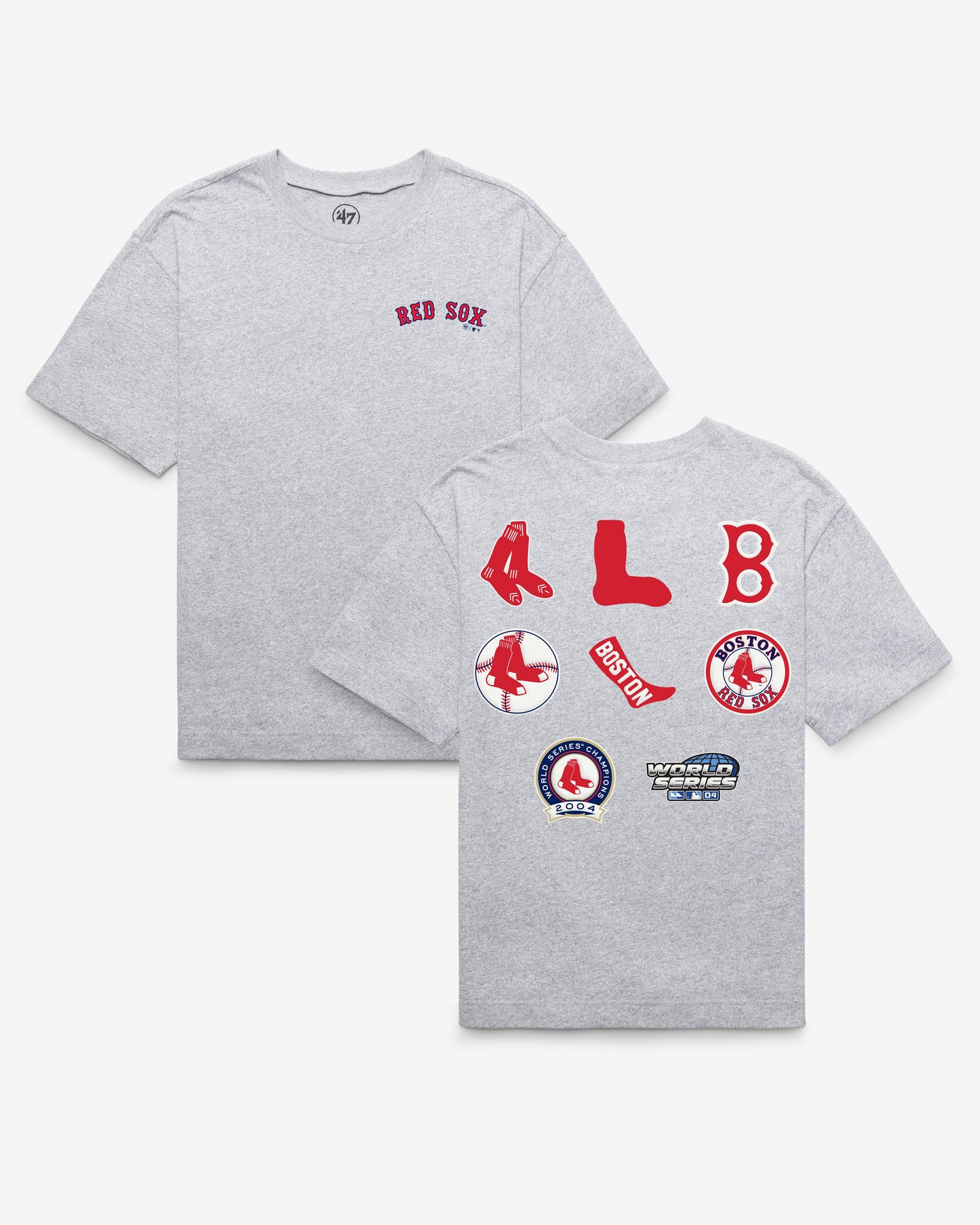 BOSTON RED SOX COOPERSTOWN HISTORY LOCK '47 FOUNDATION TEE