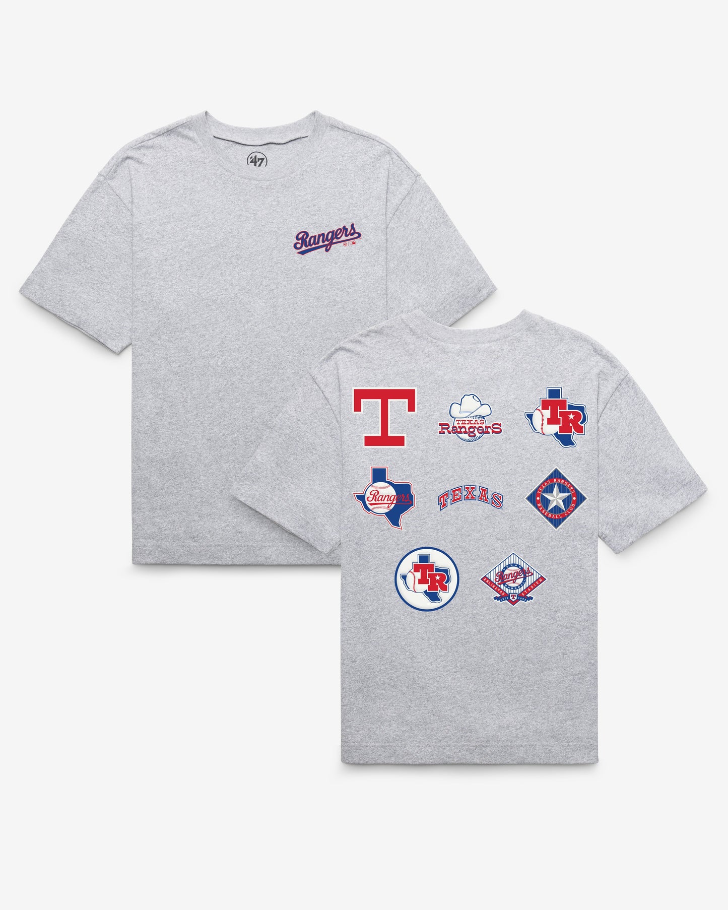 TEXAS RANGERS COOPERSTOWN HISTORY LOCK '47 FOUNDATION TEE