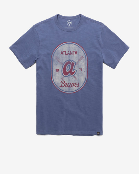 ATLANTA BRAVES COOPERSTOWN CROSS PATCH '47 SCRUM TEE
