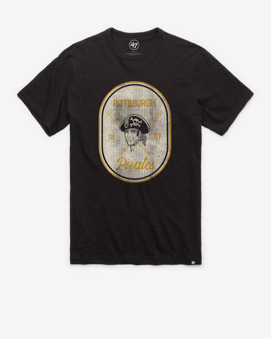 PITTSBURGH PIRATES COOPERSTOWN CROSS PATCH '47 SCRUM TEE