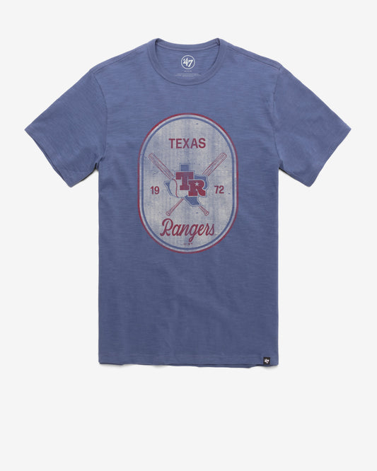 TEXAS RANGERS COOPERSTOWN CROSS PATCH '47 SCRUM TEE
