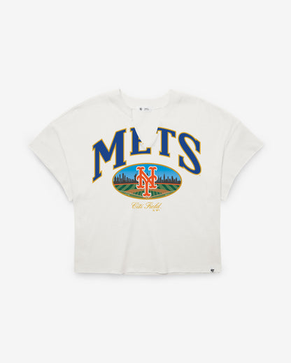 NEW YORK METS OPEN CITY '47 OVERSIZED NOTCH NECK TEE WOMENS