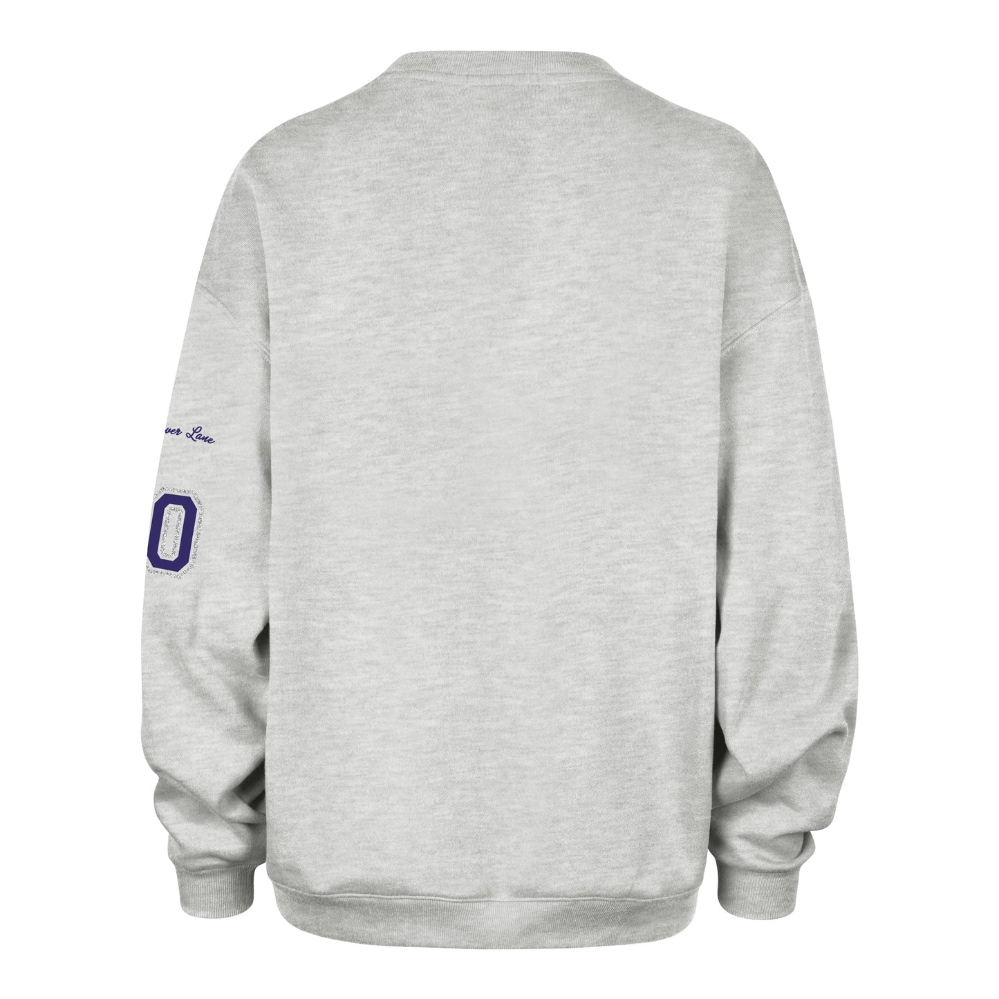 LOUISIANA STATE TIGERS LSU STONEY CLOVER LANE X '47 OVERSIZED GLITTER ARCH CREW WOMENS