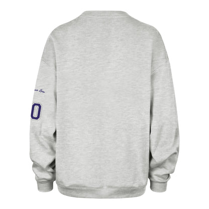 LOUISIANA STATE TIGERS LSU STONEY CLOVER LANE X '47 OVERSIZED GLITTER ARCH CREW WOMENS