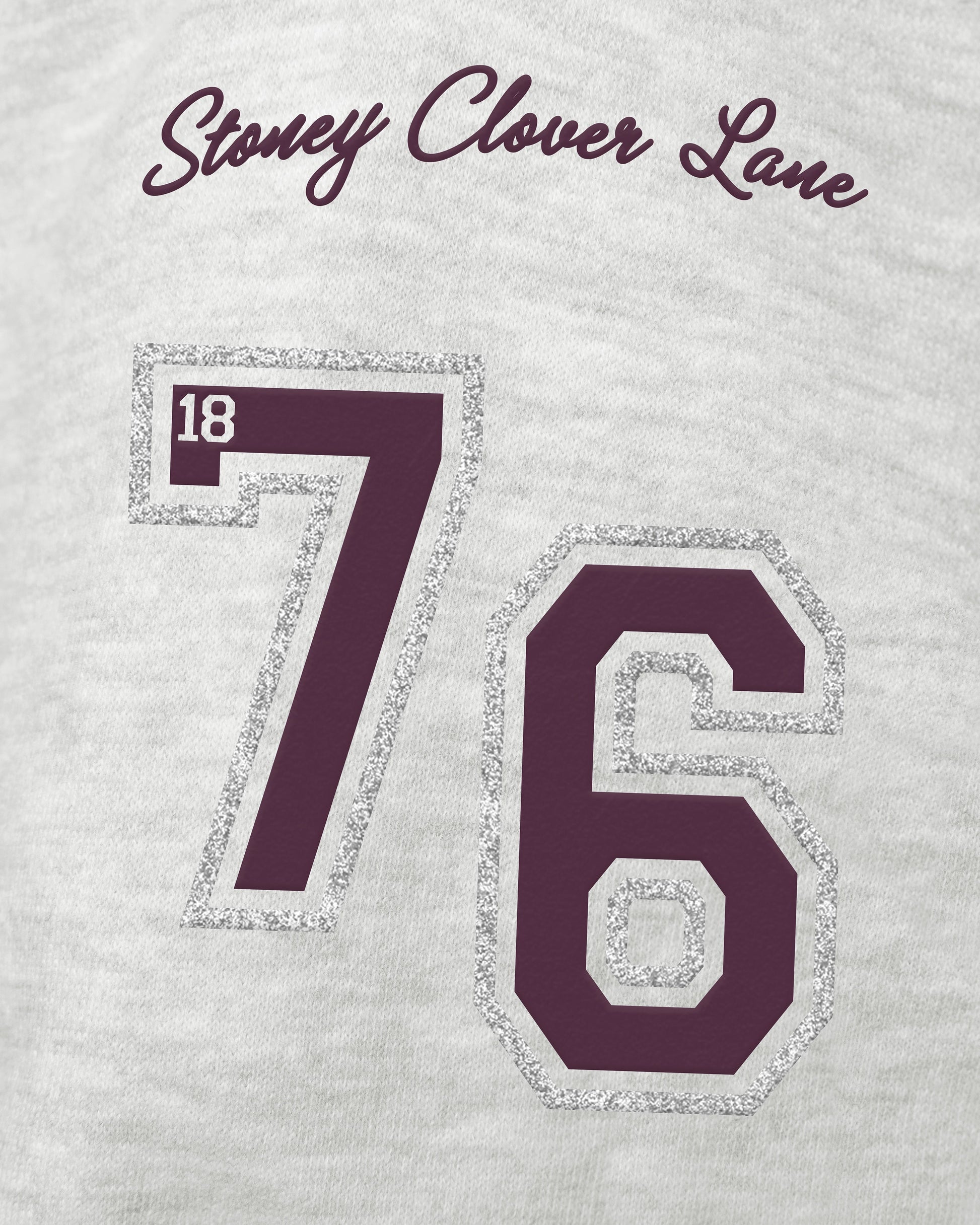 TEXAS A&M AGGIES STONEY CLOVER LANE X '47 OVERSIZED GLITTER ARCH CREW WOMENS
