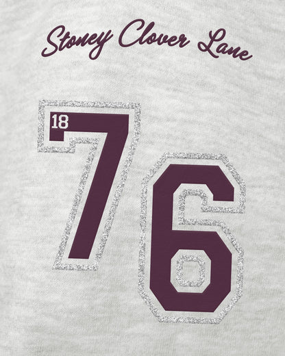 TEXAS A&M AGGIES STONEY CLOVER LANE X '47 OVERSIZED GLITTER ARCH CREW WOMENS