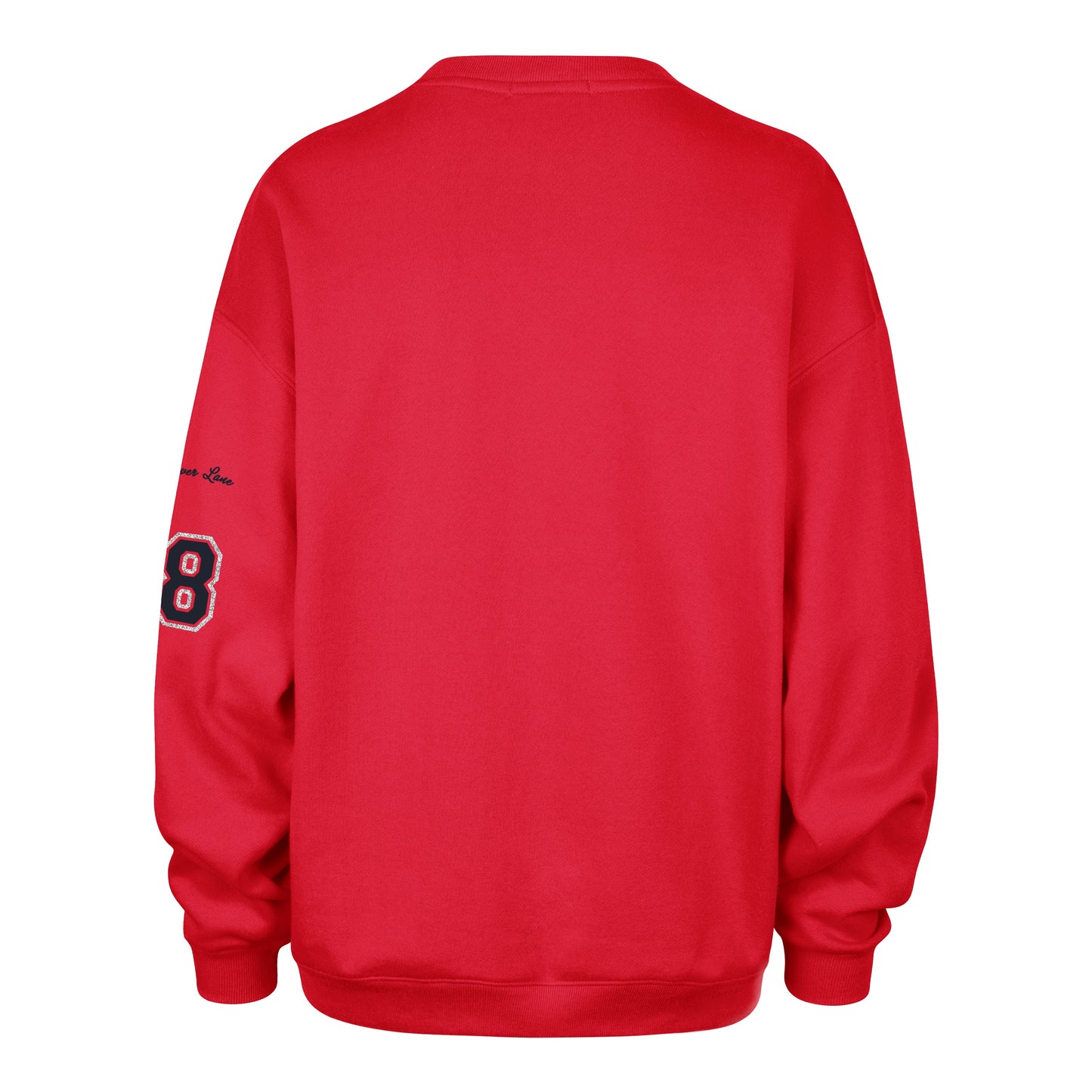 MISSISSIPPI REBELS STONEY CLOVER LANE X '47 OVERSIZED GLITTER ARCH CREW WOMENS