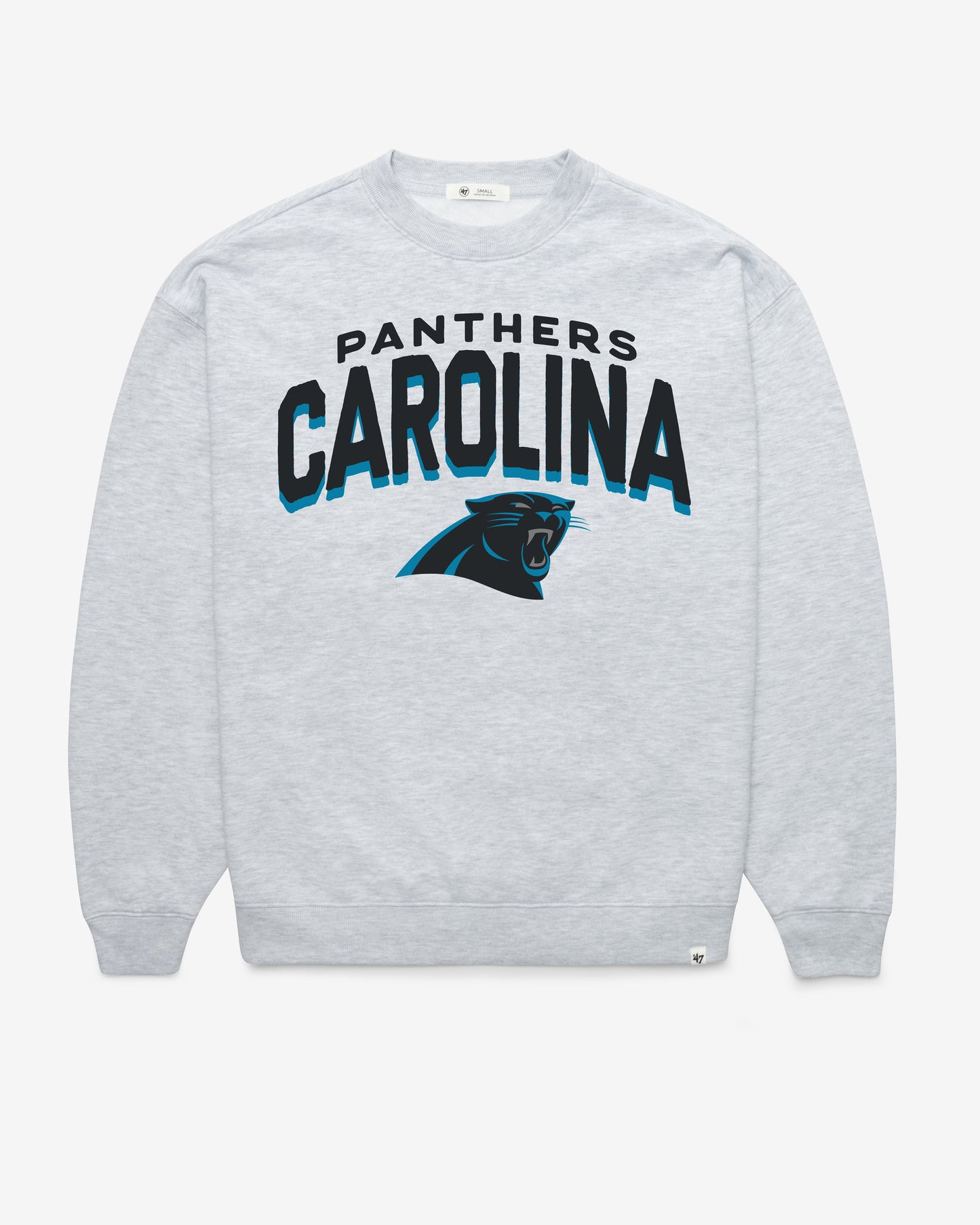 CAROLINA PANTHERS CAMPUS ARCH CLOUD '47 OVERSIZED CREW WOMENS