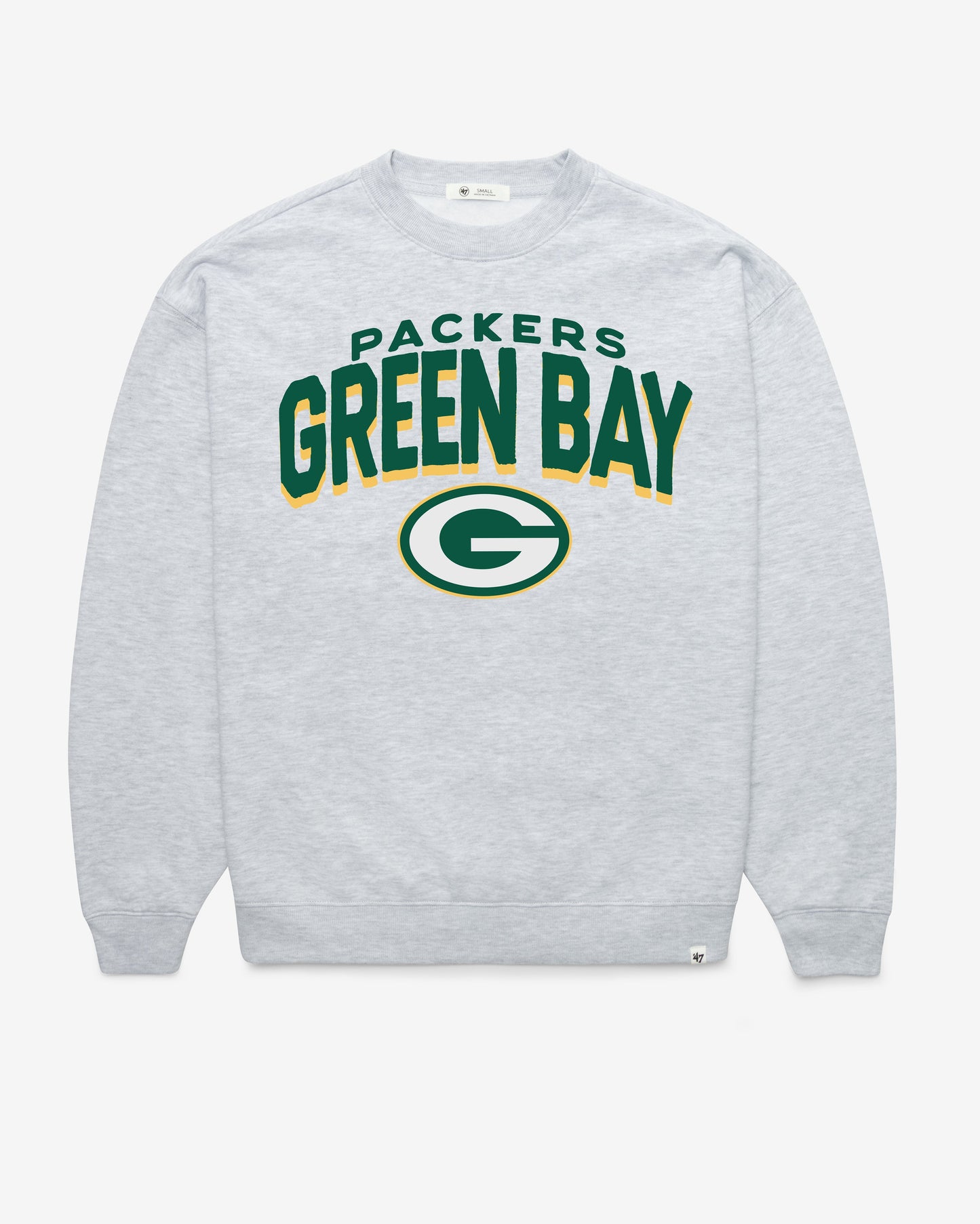 GREEN BAY PACKERS CAMPUS ARCH CLOUD '47 OVERSIZED CREW WOMENS