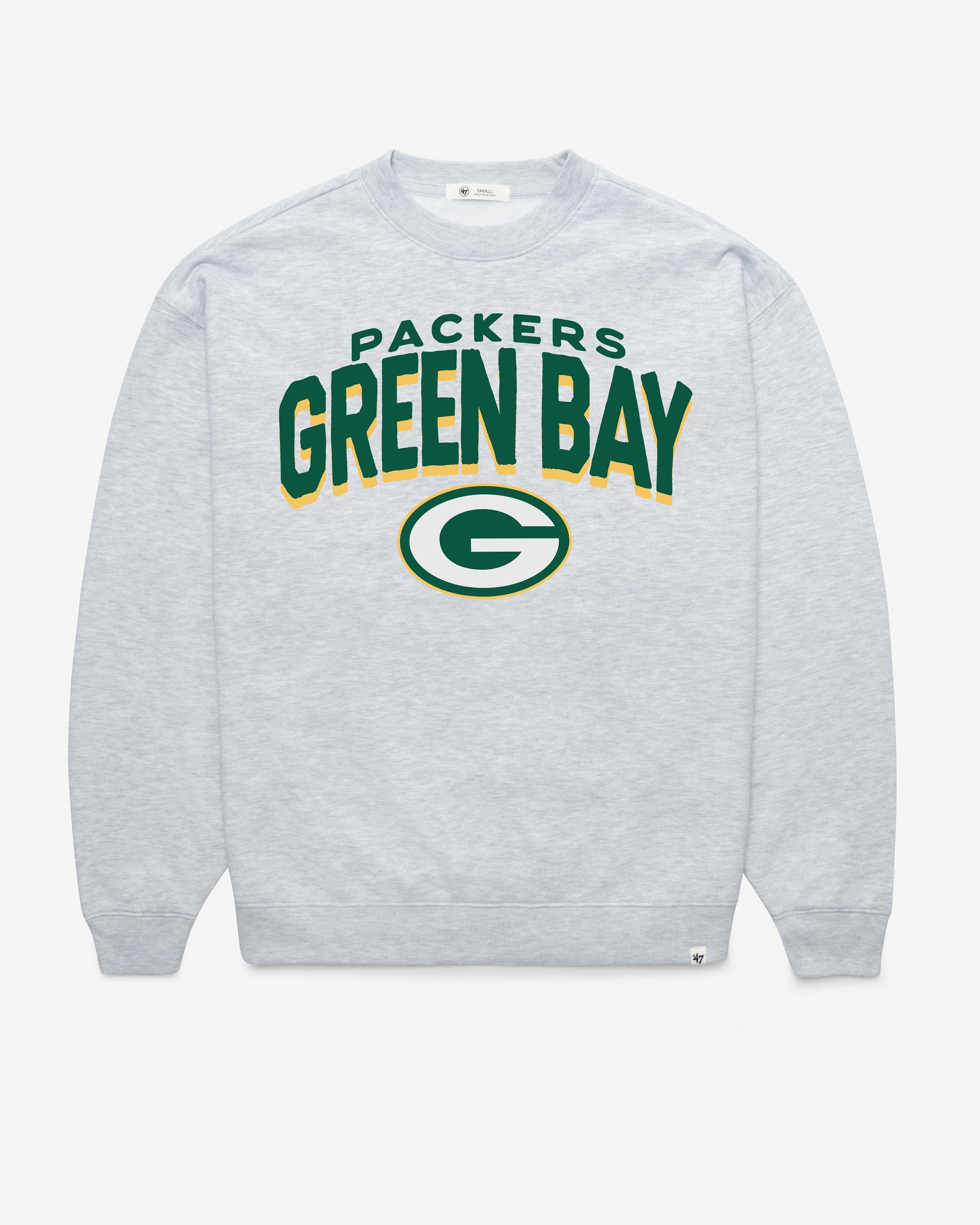 GREEN BAY PACKERS CAMPUS ARCH CLOUD '47 OVERSIZED CREW WOMENS