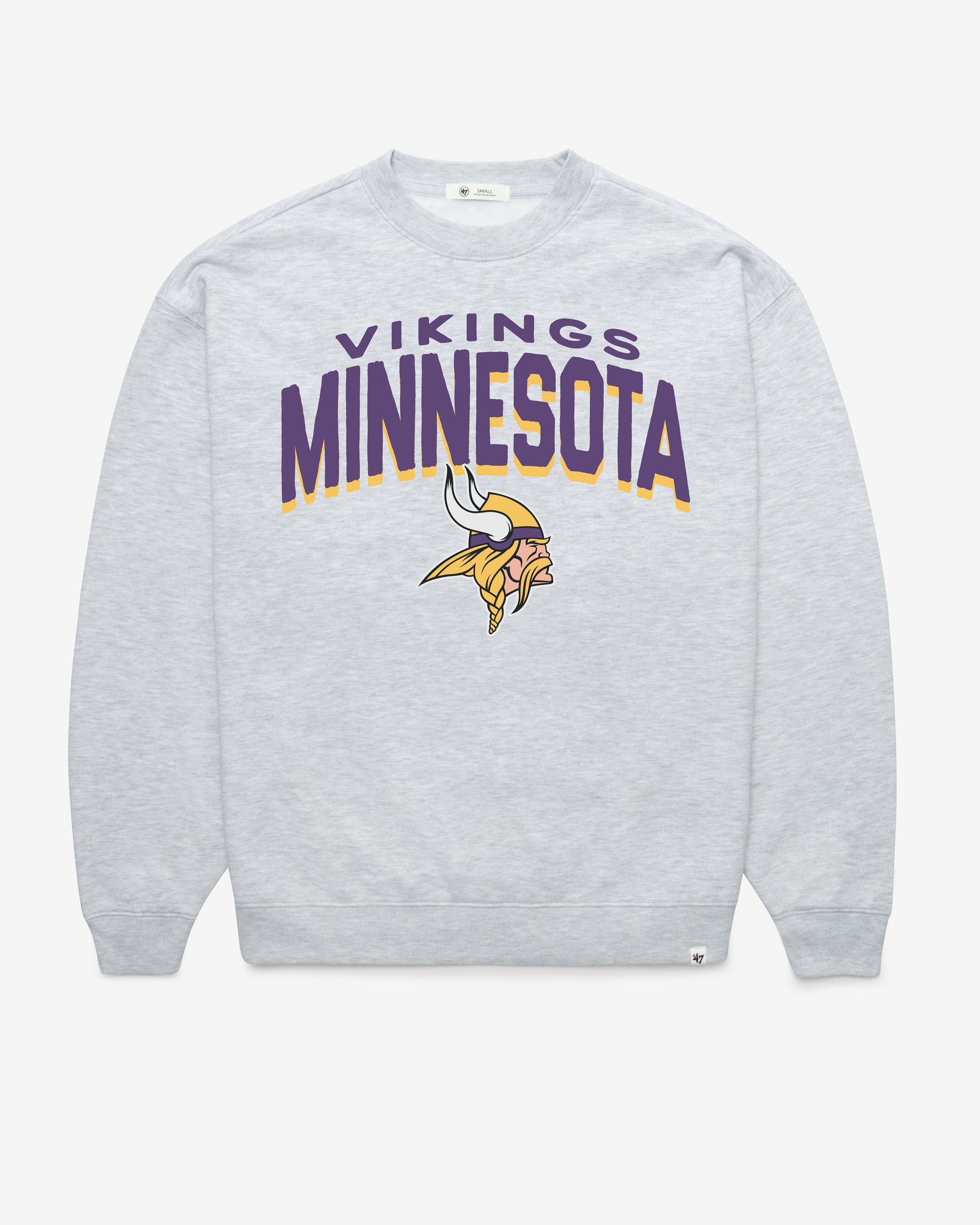MINNESOTA VIKINGS CAMPUS ARCH CLOUD '47 OVERSIZED CREW WOMENS