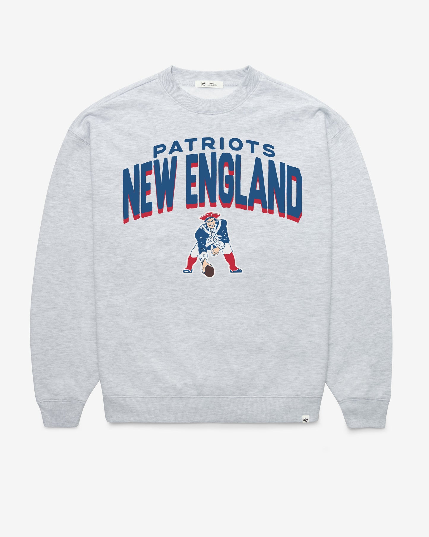 NEW ENGLAND PATRIOTS HISTORIC CAMPUS ARCH CLOUD '47 OVERSIZED CREW WOMENS