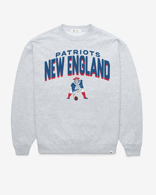 NEW ENGLAND PATRIOTS HISTORIC CAMPUS ARCH CLOUD '47 OVERSIZED CREW WOMENS
