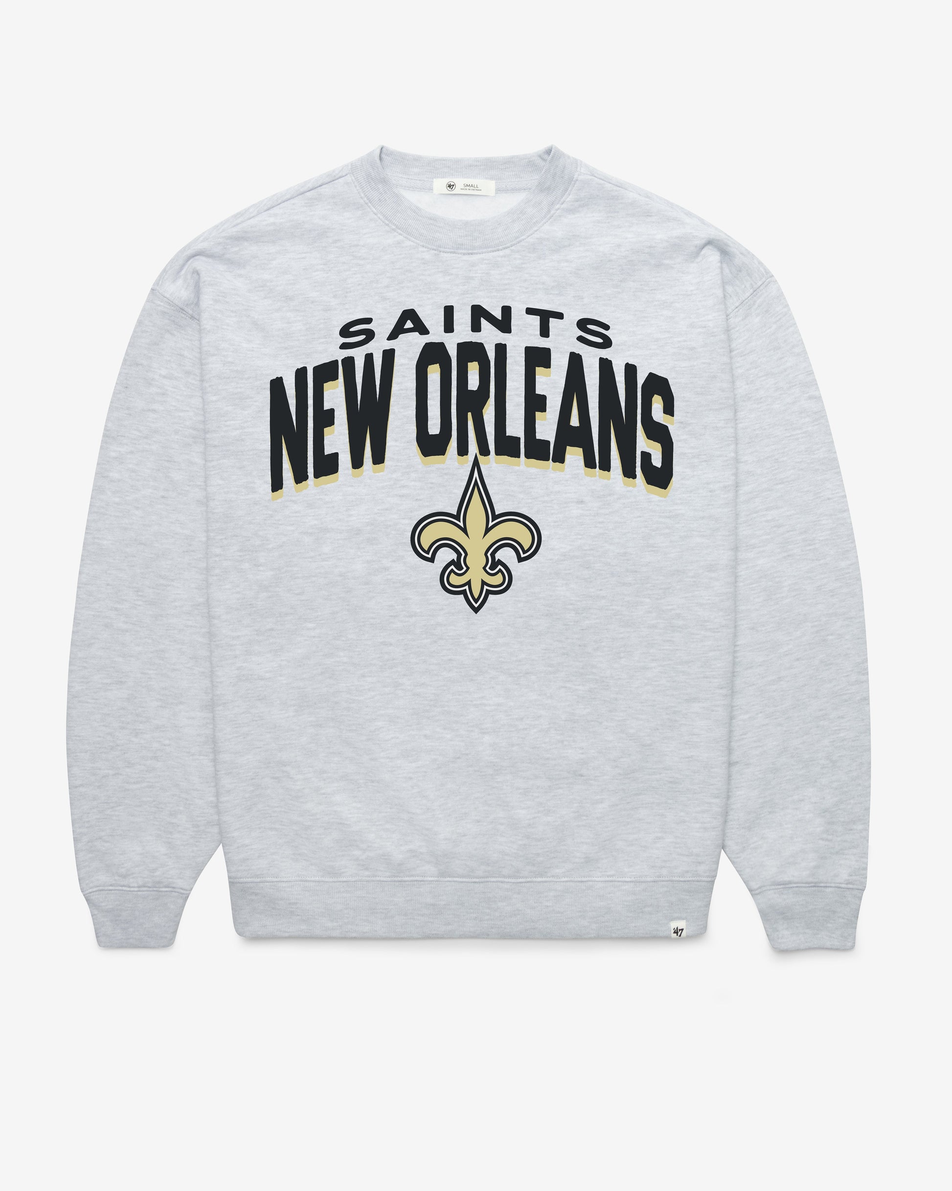 NEW ORLEANS SAINTS CAMPUS ARCH CLOUD '47 OVERSIZED CREW WOMENS