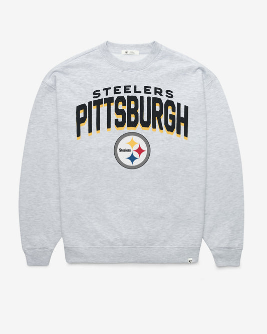 PITTSBURGH STEELERS CAMPUS ARCH CLOUD '47 OVERSIZED CREW WOMENS