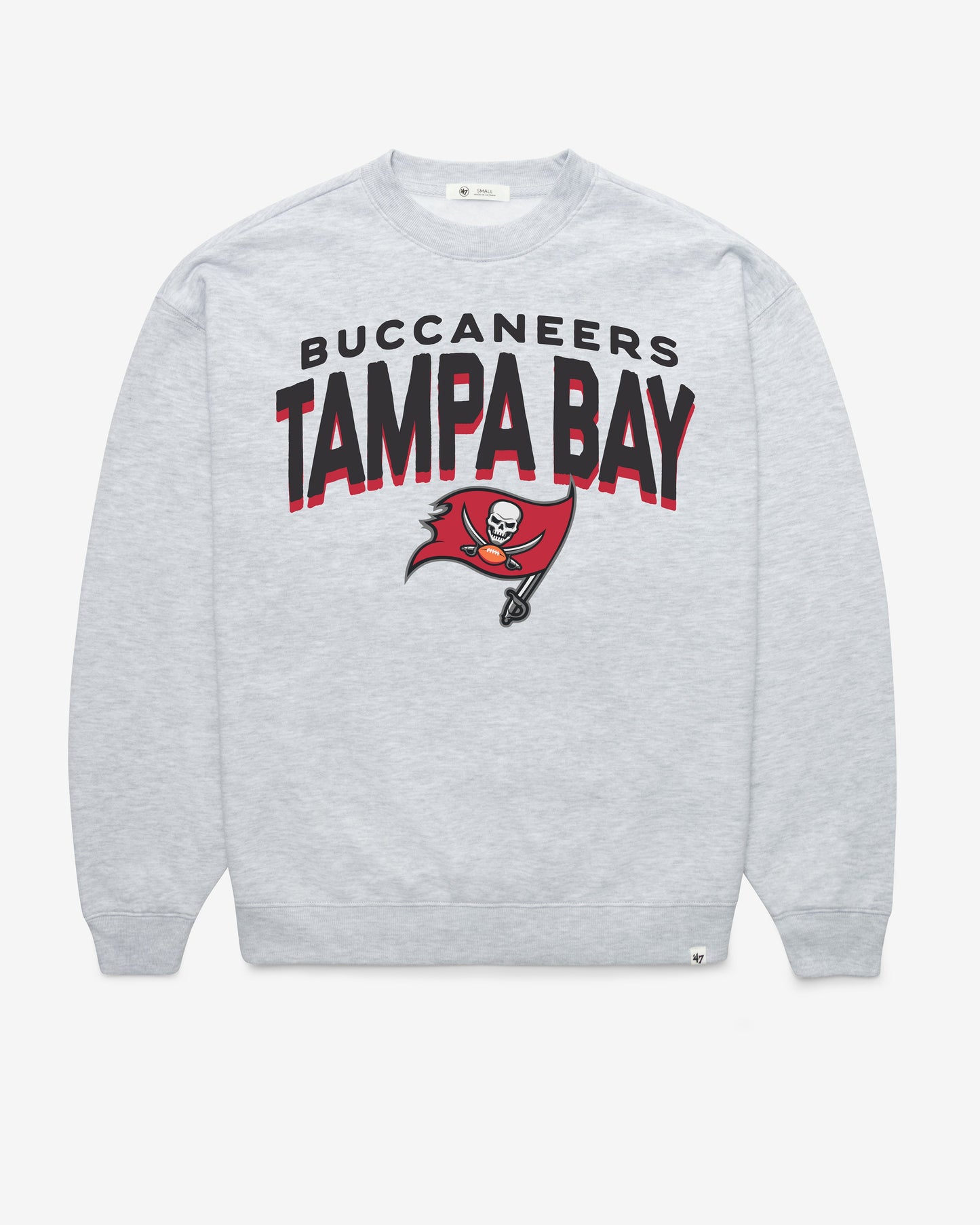 TAMPA BAY BUCCANEERS CAMPUS ARCH CLOUD '47 OVERSIZED CREW WOMENS