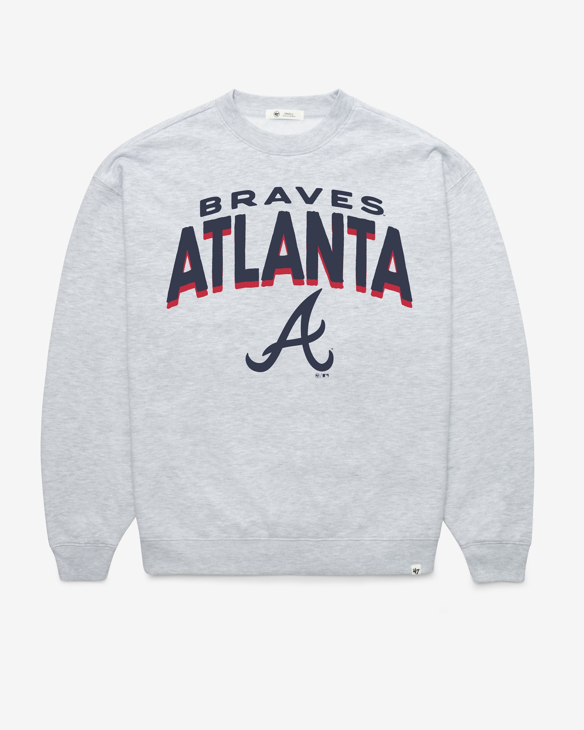 ATLANTA BRAVES CAMPUS ARCH CLOUD '47 OVERSIZED CREW WOMENS