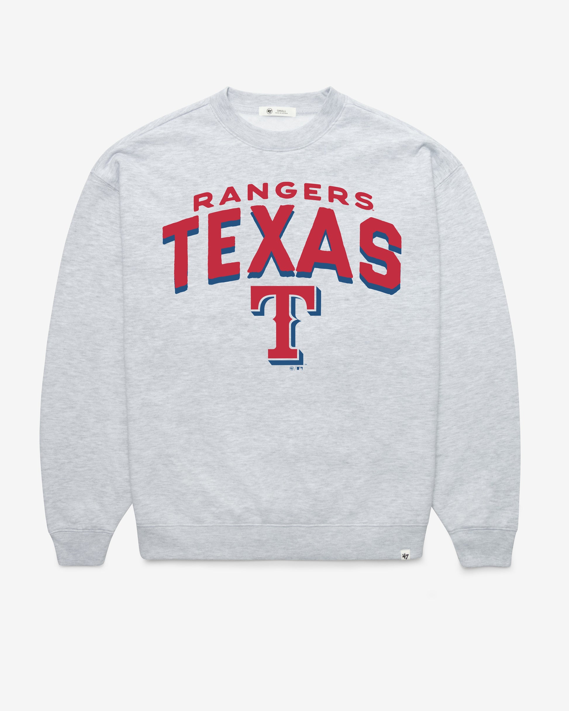TEXAS RANGERS CAMPUS ARCH CLOUD '47 OVERSIZED CREW WOMENS