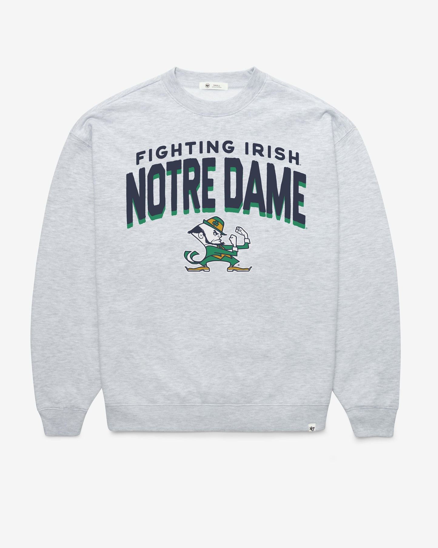 NOTRE DAME FIGHTIN IRISH CAMPUS ARCH CLOUD '47 OVERSIZED CREW WOMENS