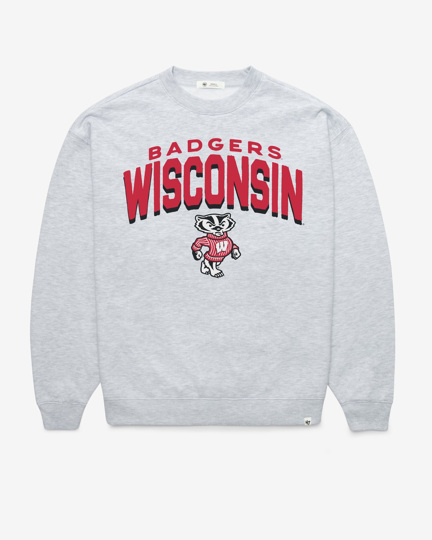 WISCONSIN BADGERS CAMPUS ARCH CLOUD '47 OVERSIZED CREW WOMENS