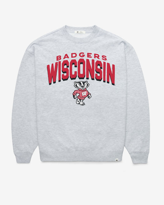 WISCONSIN BADGERS CAMPUS ARCH CLOUD '47 OVERSIZED CREW WOMENS