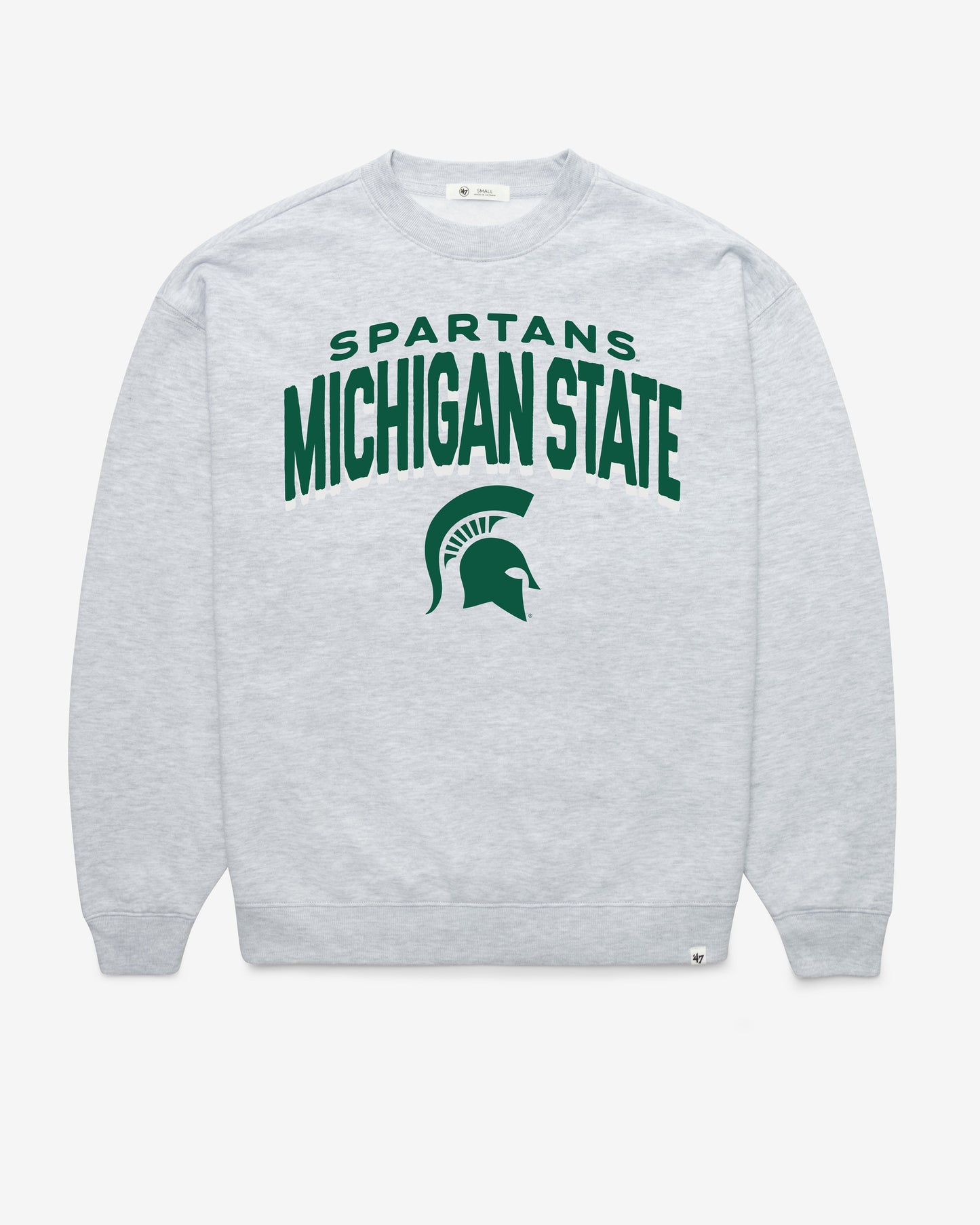 MICHIGAN STATE SPARTANS CAMPUS ARCH CLOUD '47 OVERSIZED CREW WOMENS