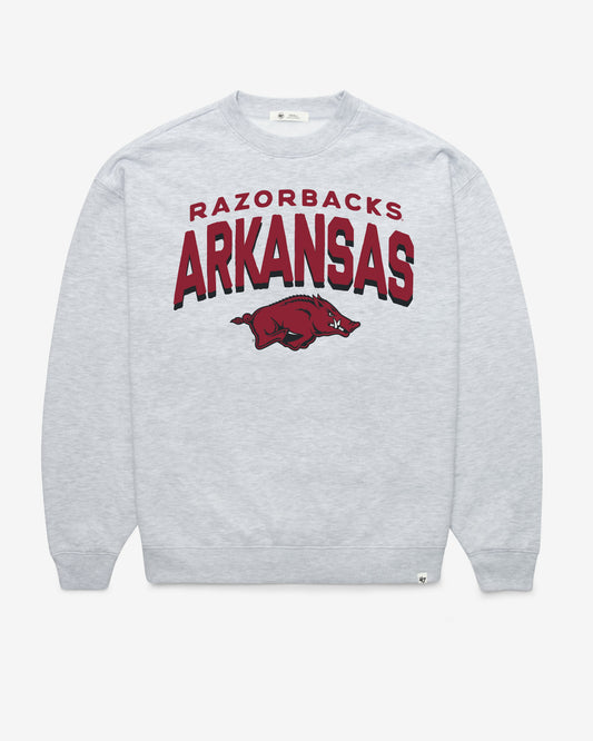 ARKANSAS RAZORBACKS CAMPUS ARCH CLOUD '47 OVERSIZED CREW WOMENS
