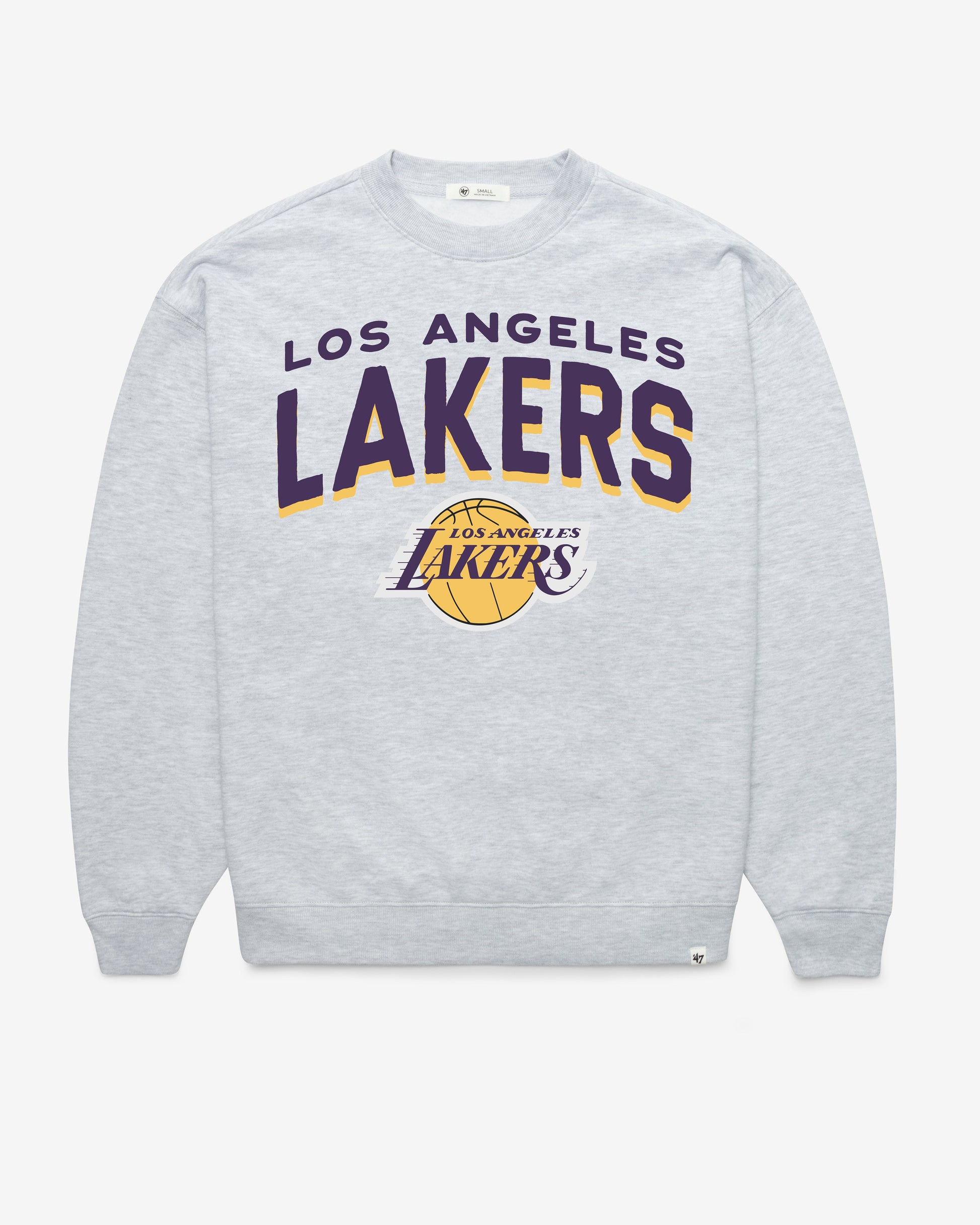 LOS ANGELES LAKERS CAMPUS ARCH CLOUD '47 OVERSIZED CREW WOMENS